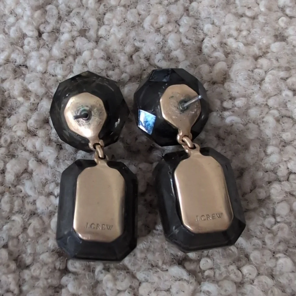 J.Crew Black Jewelry Box Earrings
