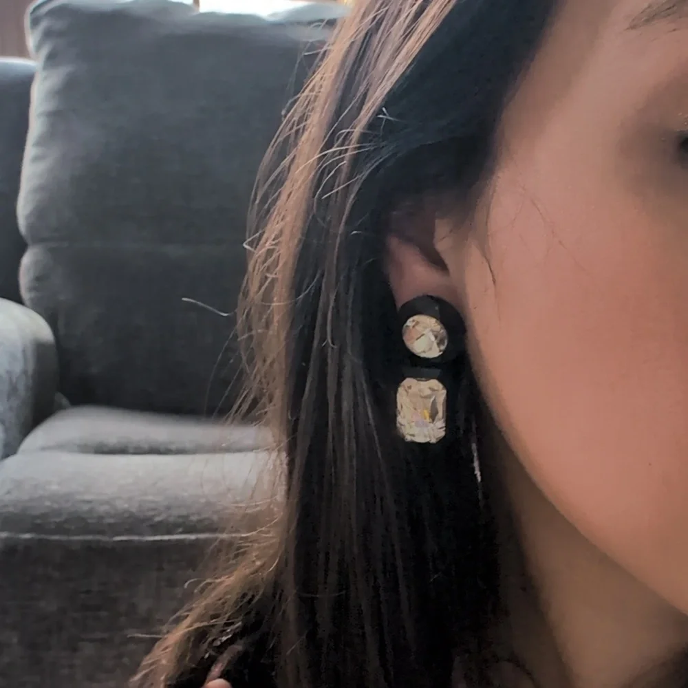 J.Crew Black Jewelry Box Earrings