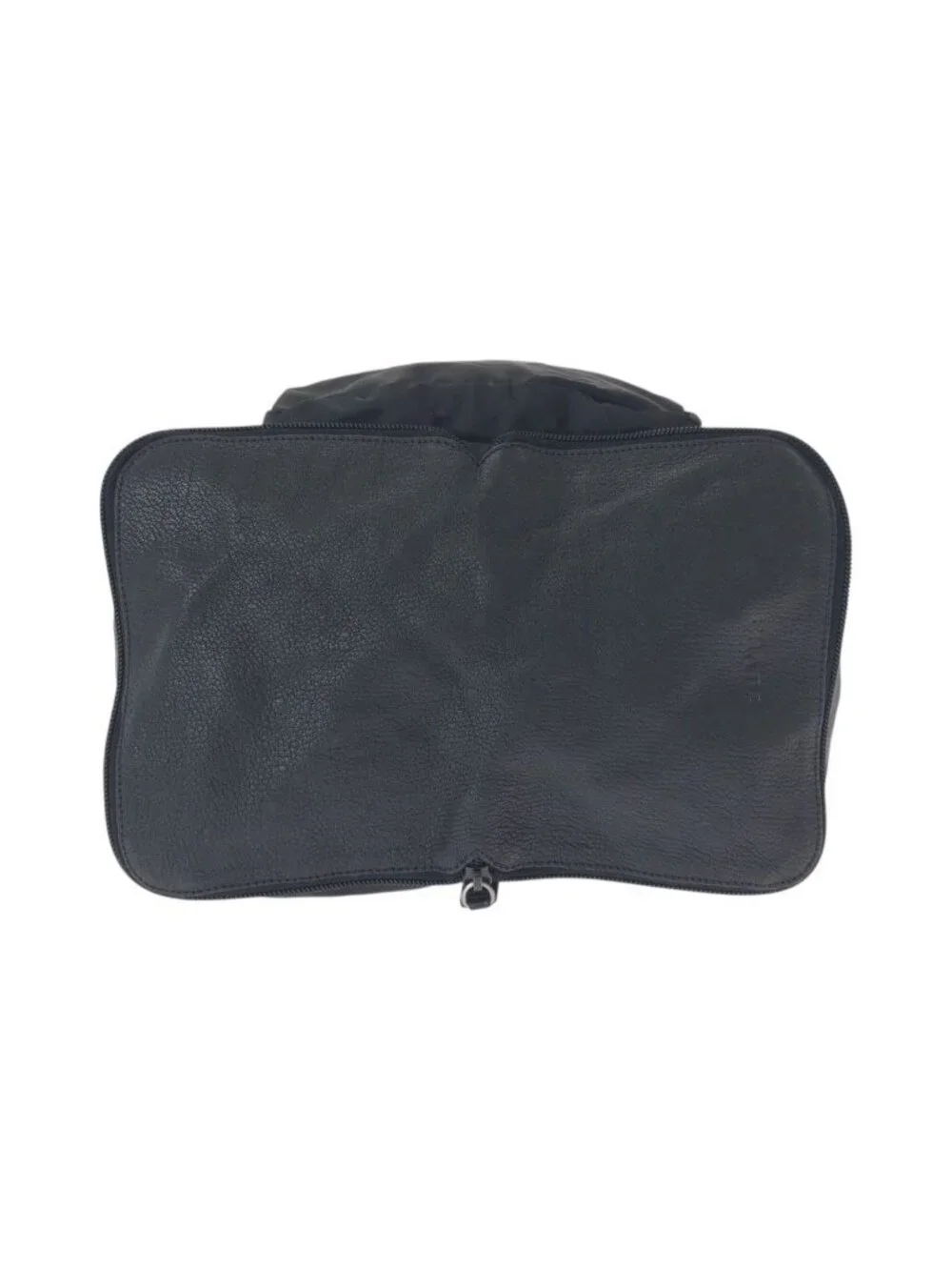 Prada Tessuto Black Silver Nylon Leather Backpack