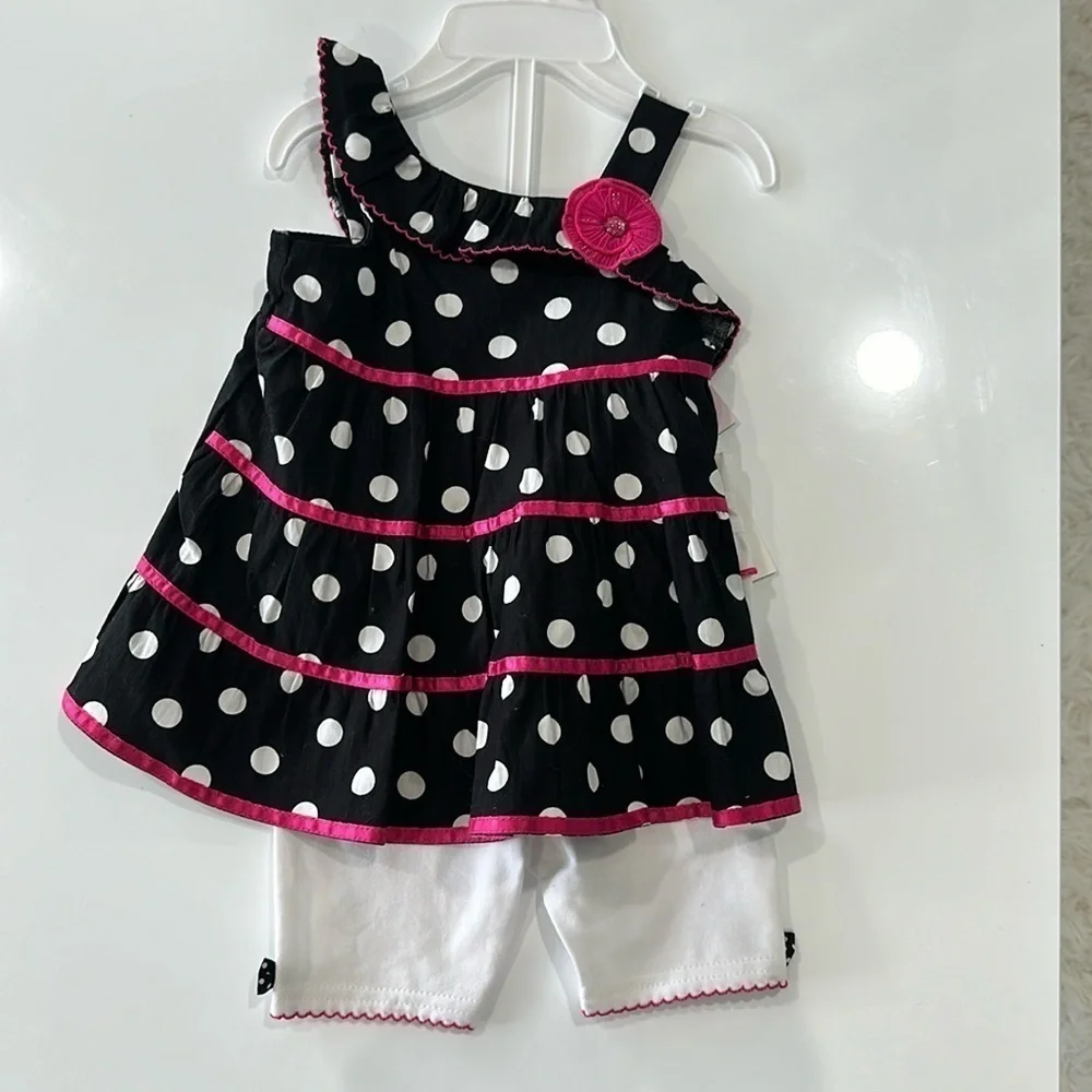 Polka dot matching set
