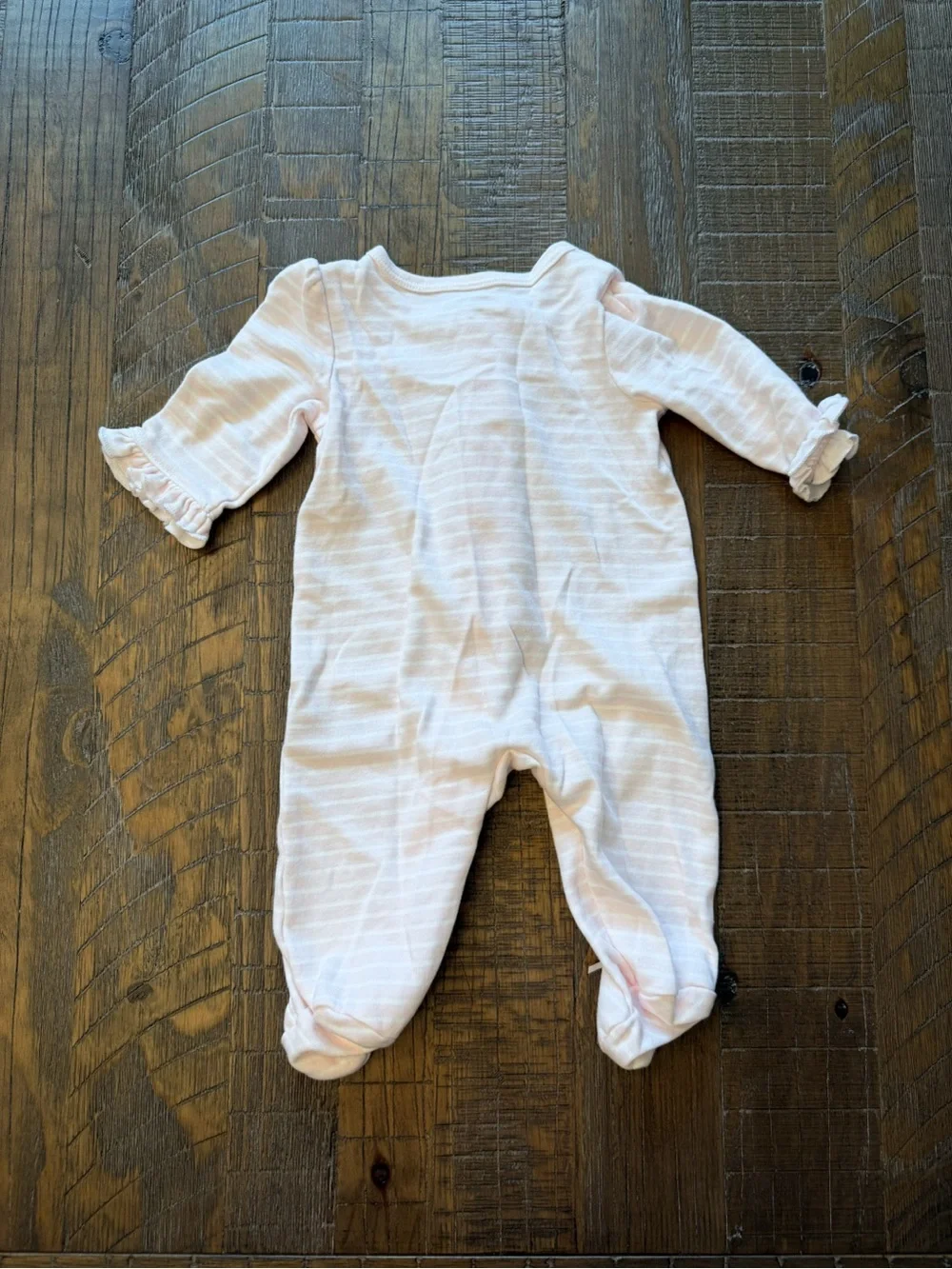 NWOT Little Me Baby Girl 100% Cotton Footed Sleeper Bundle 3M (2 Pack)