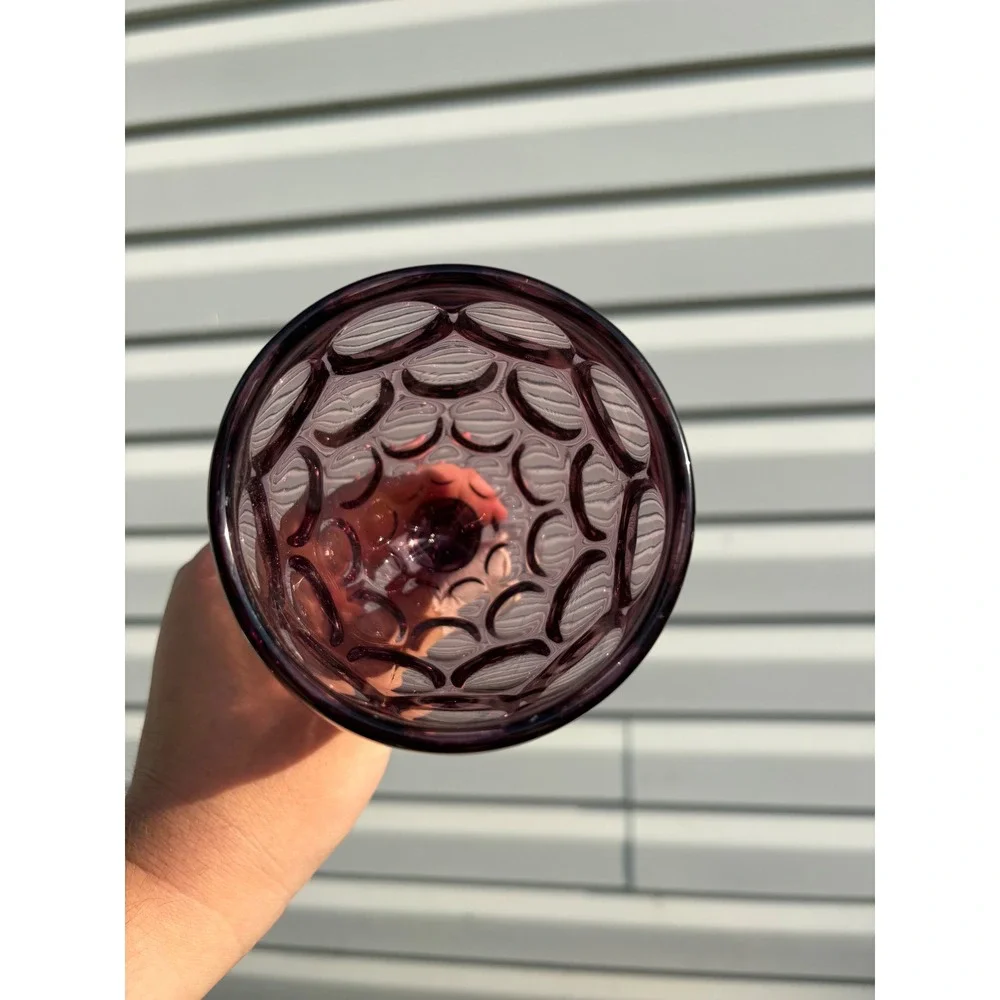 VTG Imperial Glass Ohio Provincial Amethyst Water Goblet Purple 6in