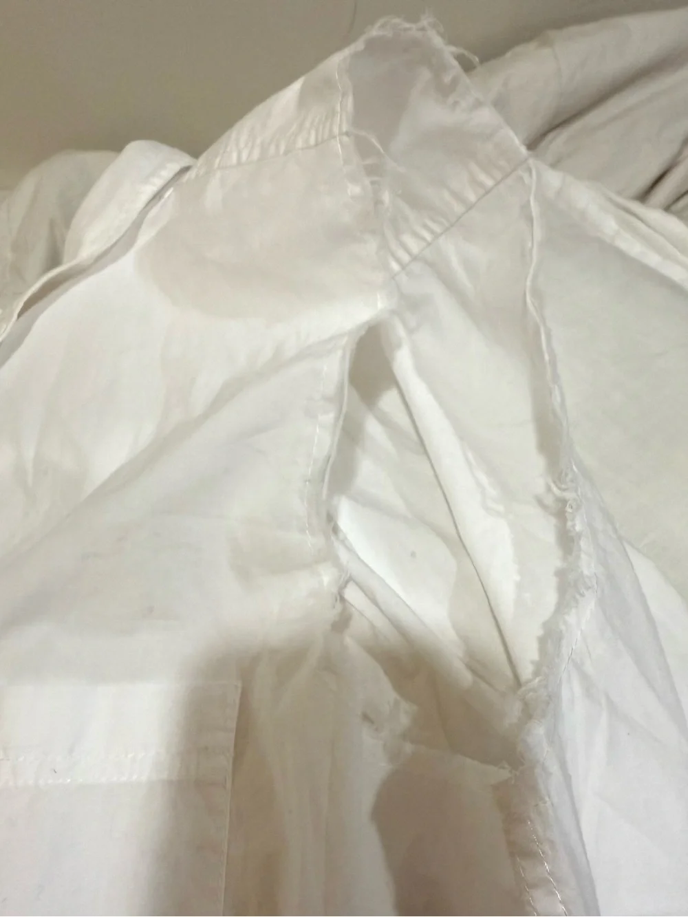 Limited-Edition Hommegirls for J Crew White Reworked  Button-Down Shirt NWOT