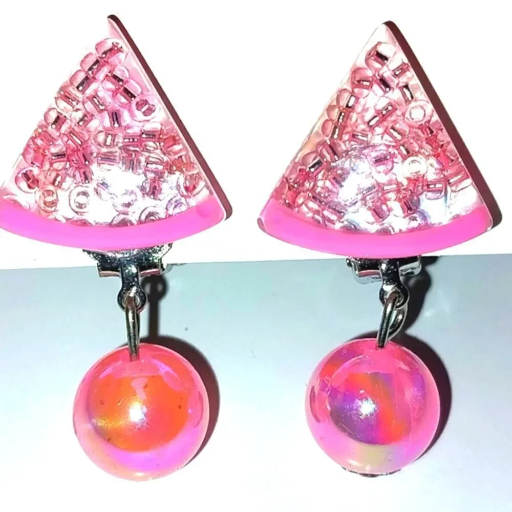 Beautiful fashion clip-on kids earrings