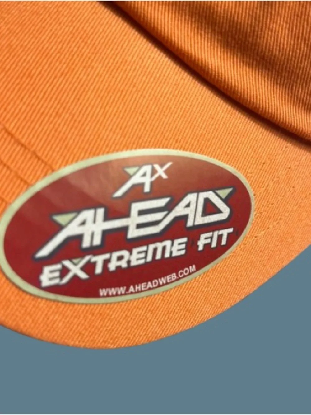 VTG Ahead Extreme Fit Blank Baseball Cap Hat Orange AX Deadstock NWT Unisex