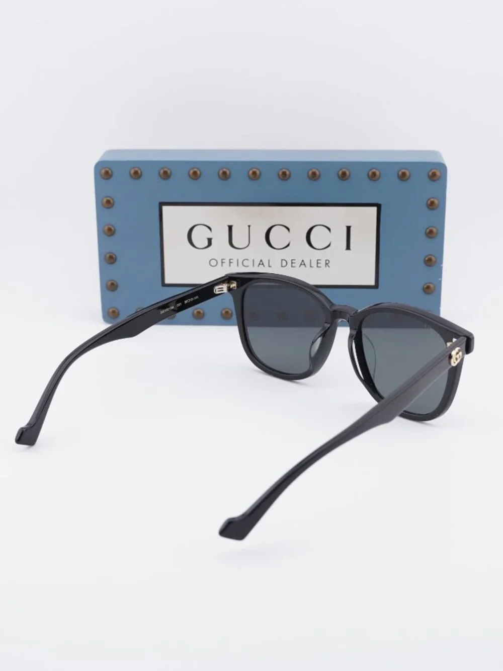 Gucci GG1001SK 001 Women Square Sunglasses - Black / Grey