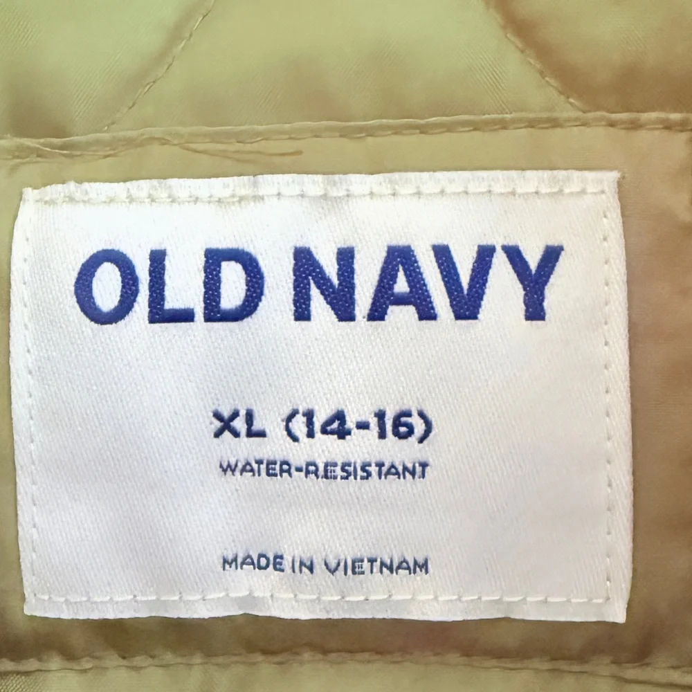 Old Navy Girls XL 14-16 Sage Green Quilted Puffer Jacket NWT Fall/Winter