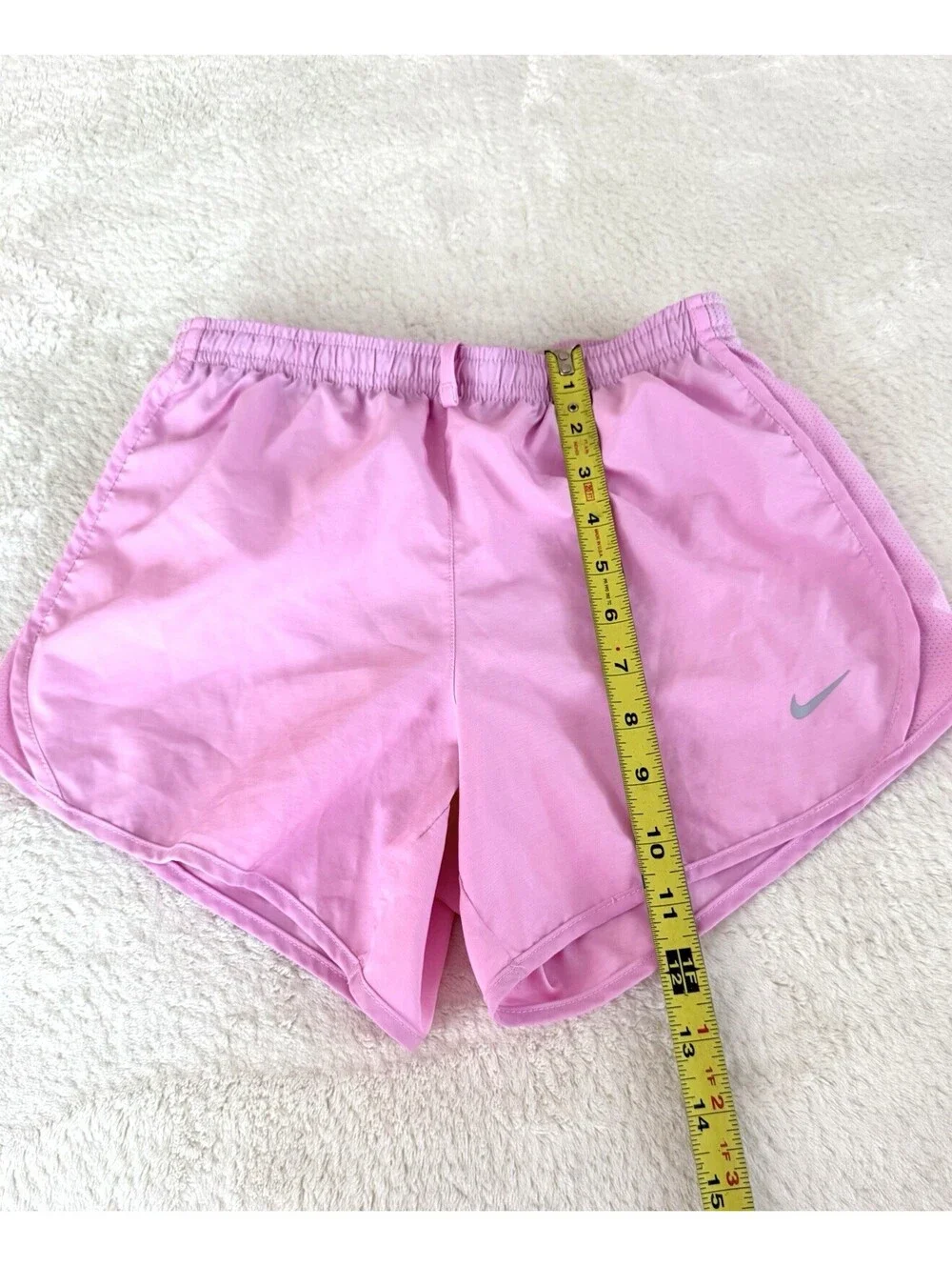 Nike Dri-FIT Women’s Running Shorts Pink L Lined Drawstring Athletic