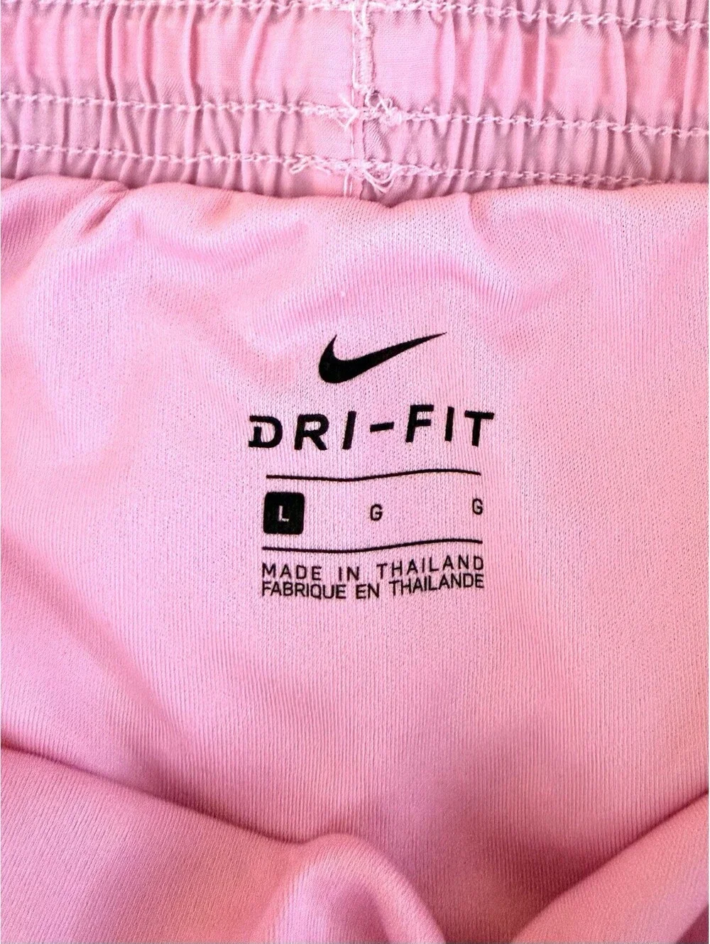 Nike Dri-FIT Women’s Running Shorts Pink L Lined Drawstring Athletic