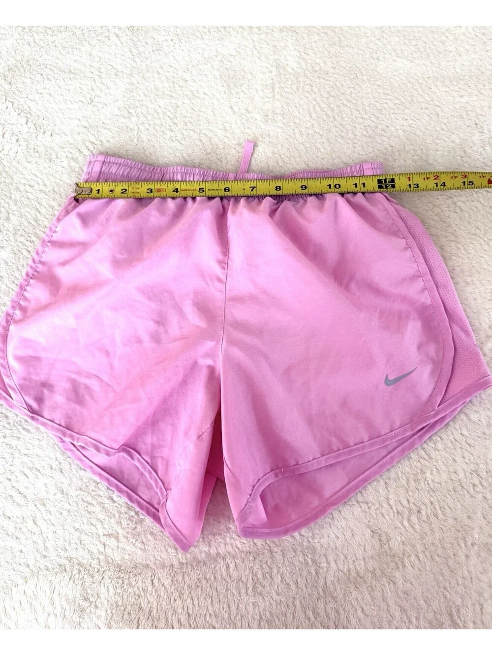 Nike Dri-FIT Women’s Running Shorts Pink L Lined Drawstring Athletic