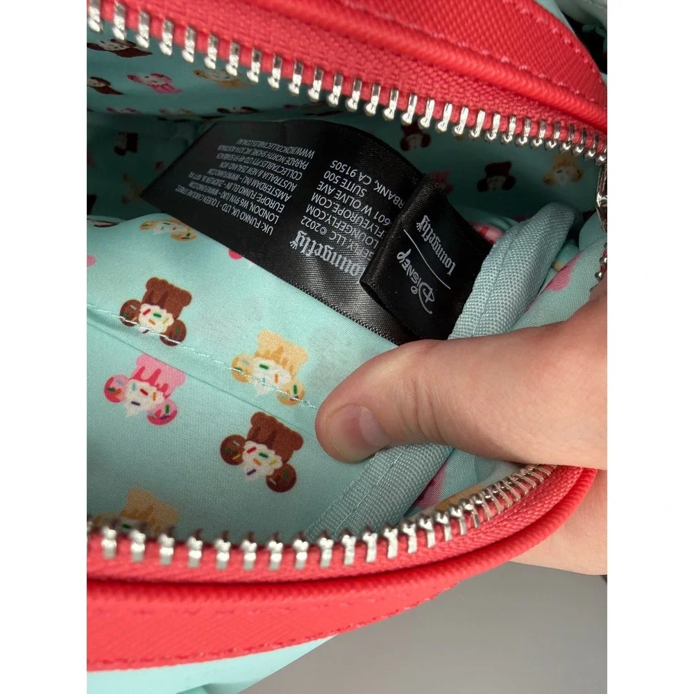 Loungefly Disney Mickey & Minnie‎ Banana Split Sundae Mini Backpack Blue Pink