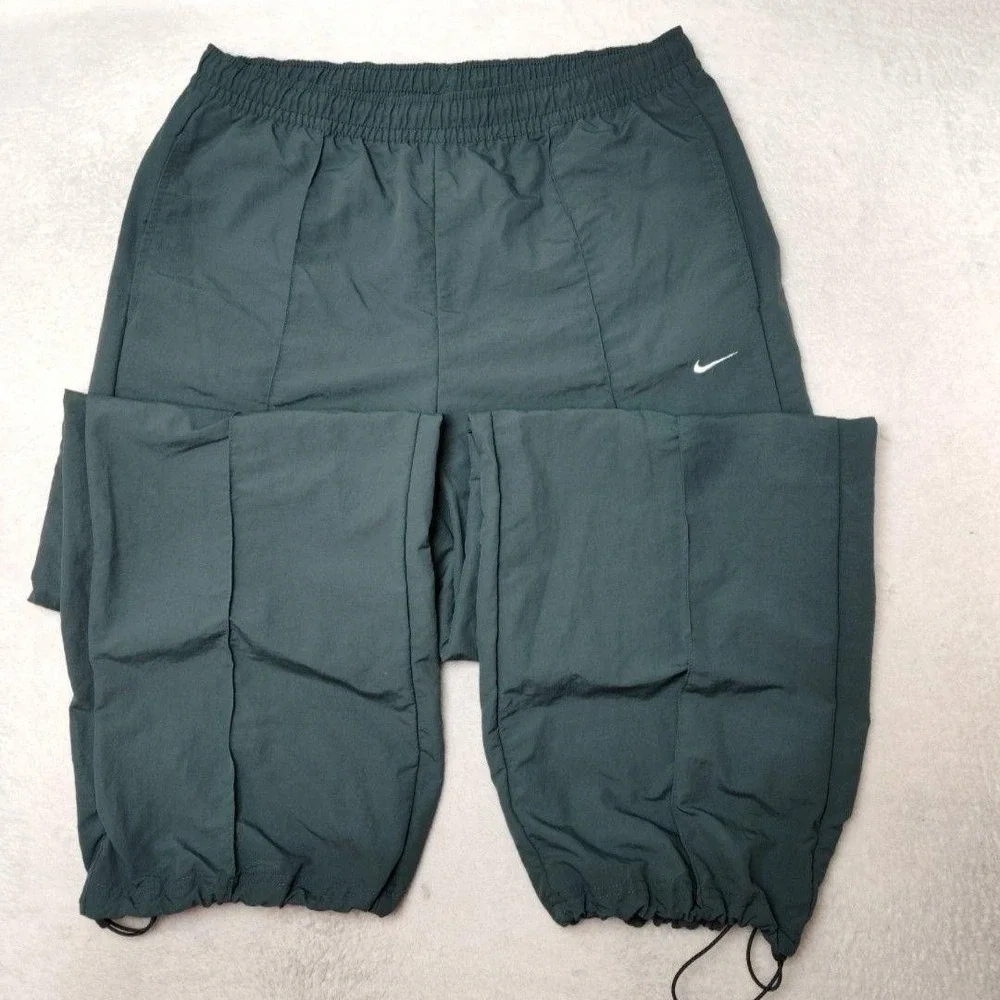 Nike Jogger Pants Womens L Green Sports Everything Nylon Jogger Pockets FQ3588