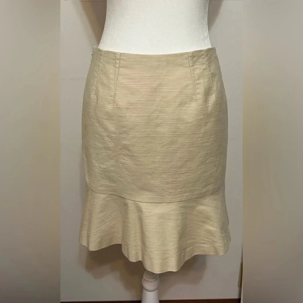 Ann Taylor skirt with slight bottom ruffle. Size 2 Like New C1