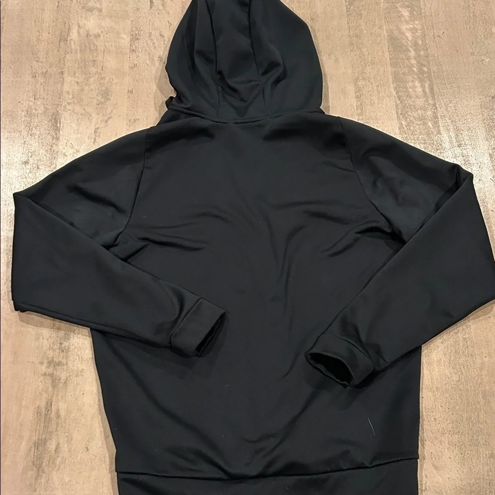 Nike Black Dri-FIT Hoodie with Silver Logo, zip up