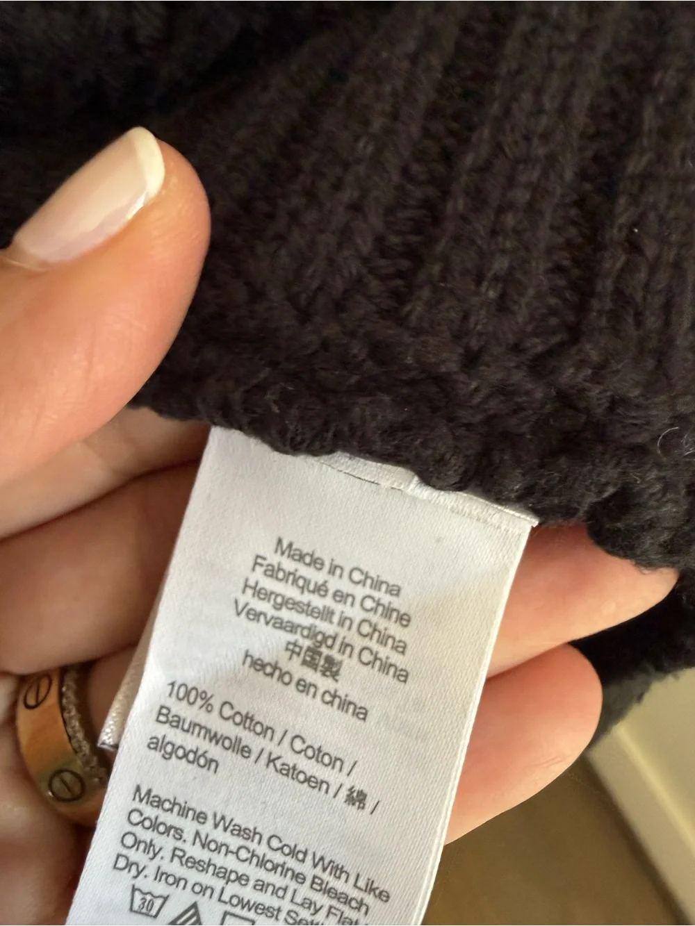 J. Crew Black Chunky Turtleneck Tunic Sweater size S/M. EUC.