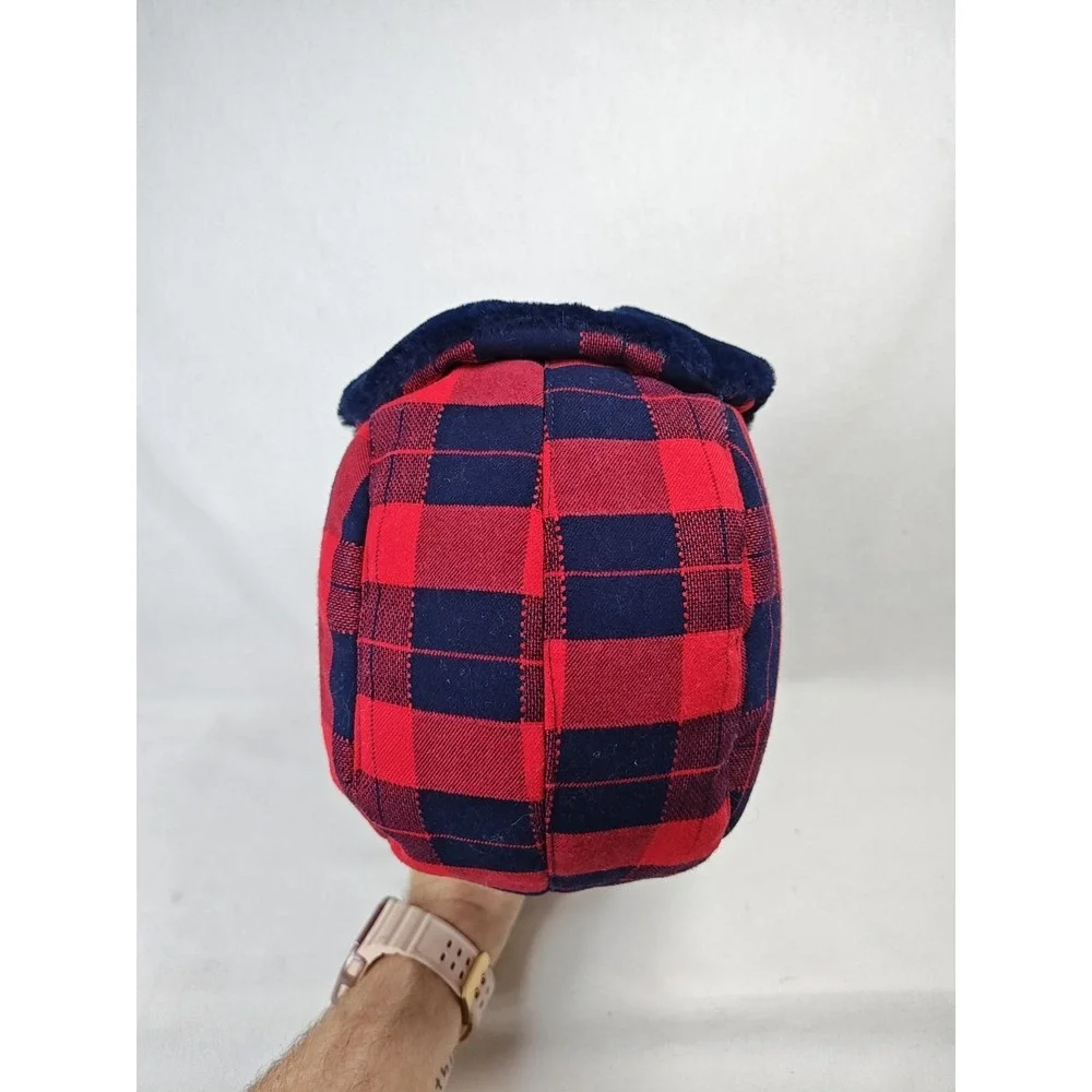 LAS VEGAS GOLDEN KNIGHTS Winter Snow Trapper Har Ear Flaps Red Plaid‎ '47 HOCKEY
