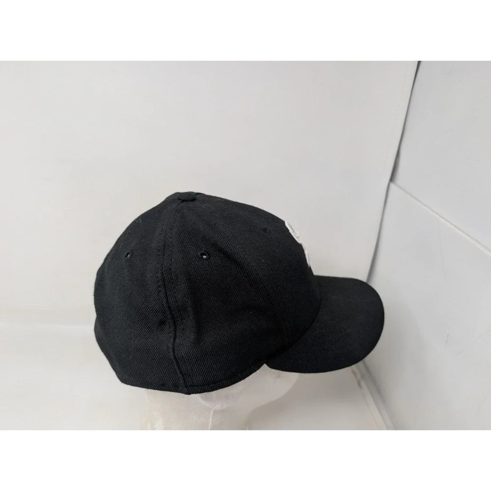 Chicago White Sox Hat Cap 7 5/8 Black Wool New Era 59Fifty Men's VTG Made in USA