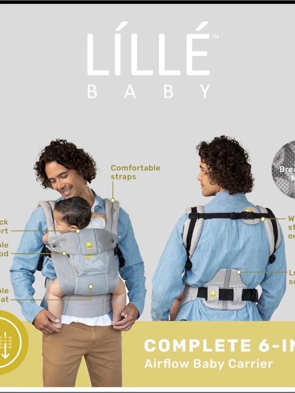 Lillebaby Complete Airflow Six-Position 360 Ergonomic Baby Child Carrier