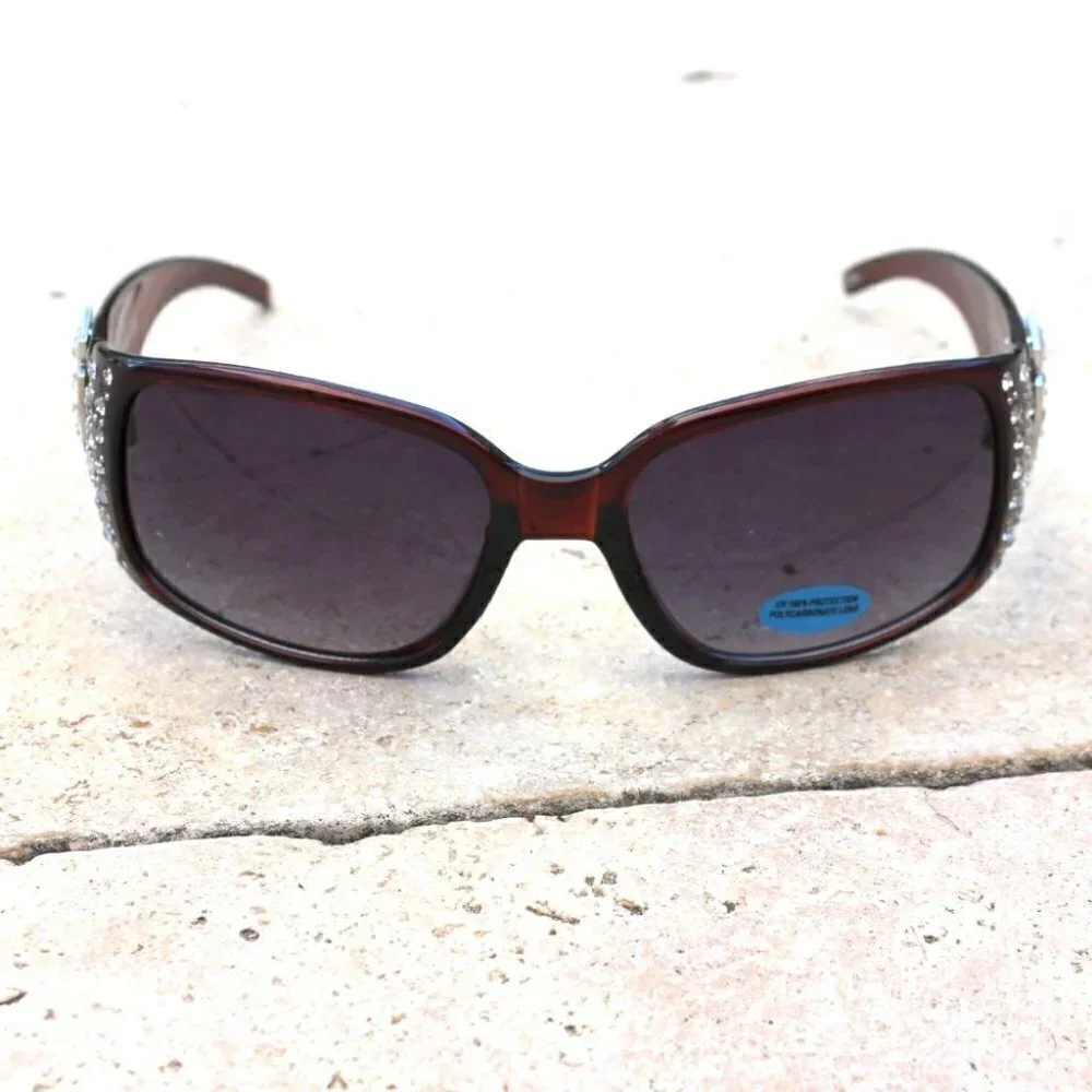 Red Super-Cute Cross bling Sunglasses Look GREAT on!  Style is Amazing!
