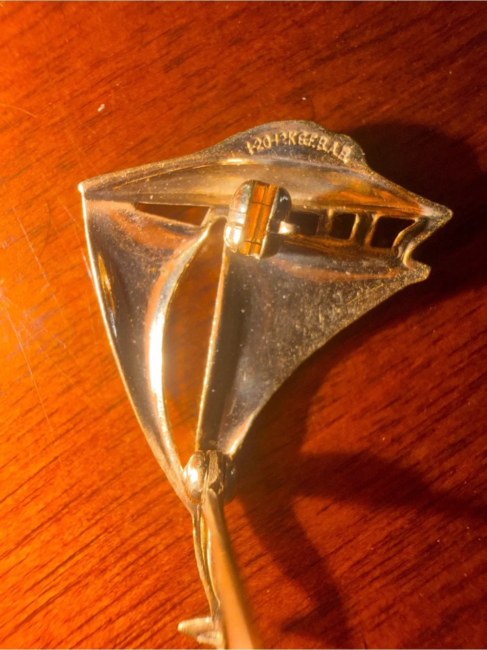 Vintage B.A. Ballou & Co. 12K gold sailboat pin/brooch