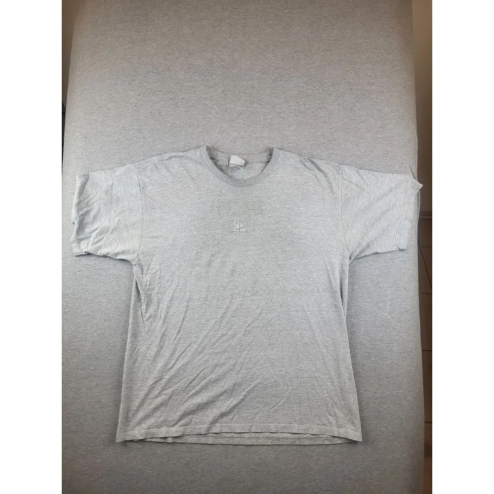 Vintage Y2K Nike Mens Silver Tag Center Hoops Swoosh T-shirt Sz. 2XL Embroidered