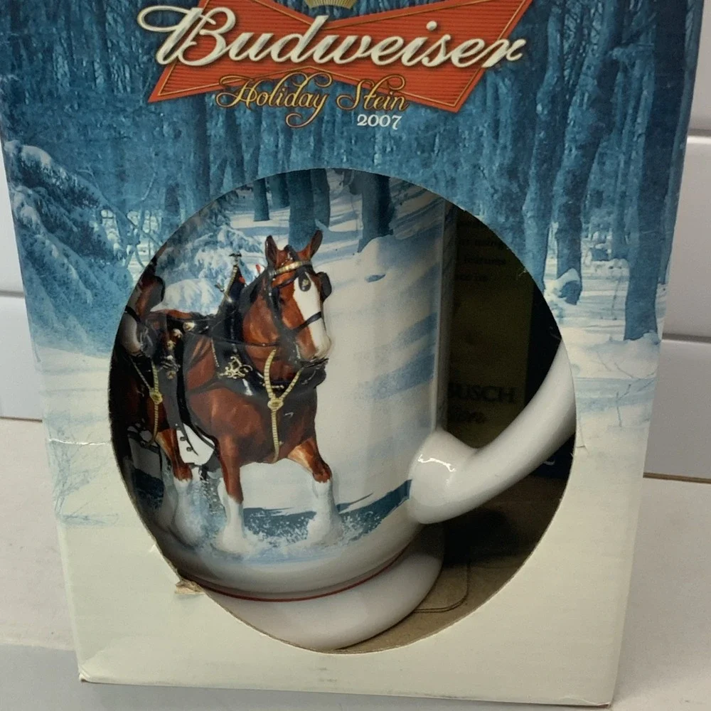 Budweiser‎ Holiday Stein 2007 Winters Calm In Original Box