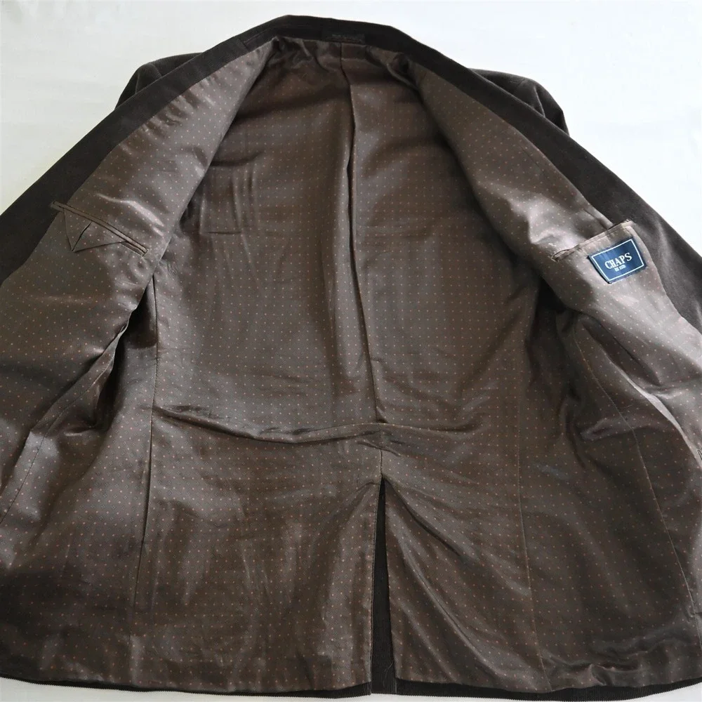 Chaps Ralph‎ Lauren 44L Brown Corduroy Mens Blazer Suit Jacket Sport Coat