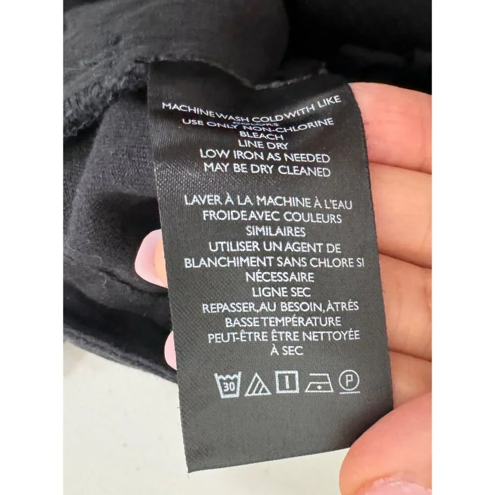 Free People Needed‎ breaking Trousers oversized baggy black sz 6