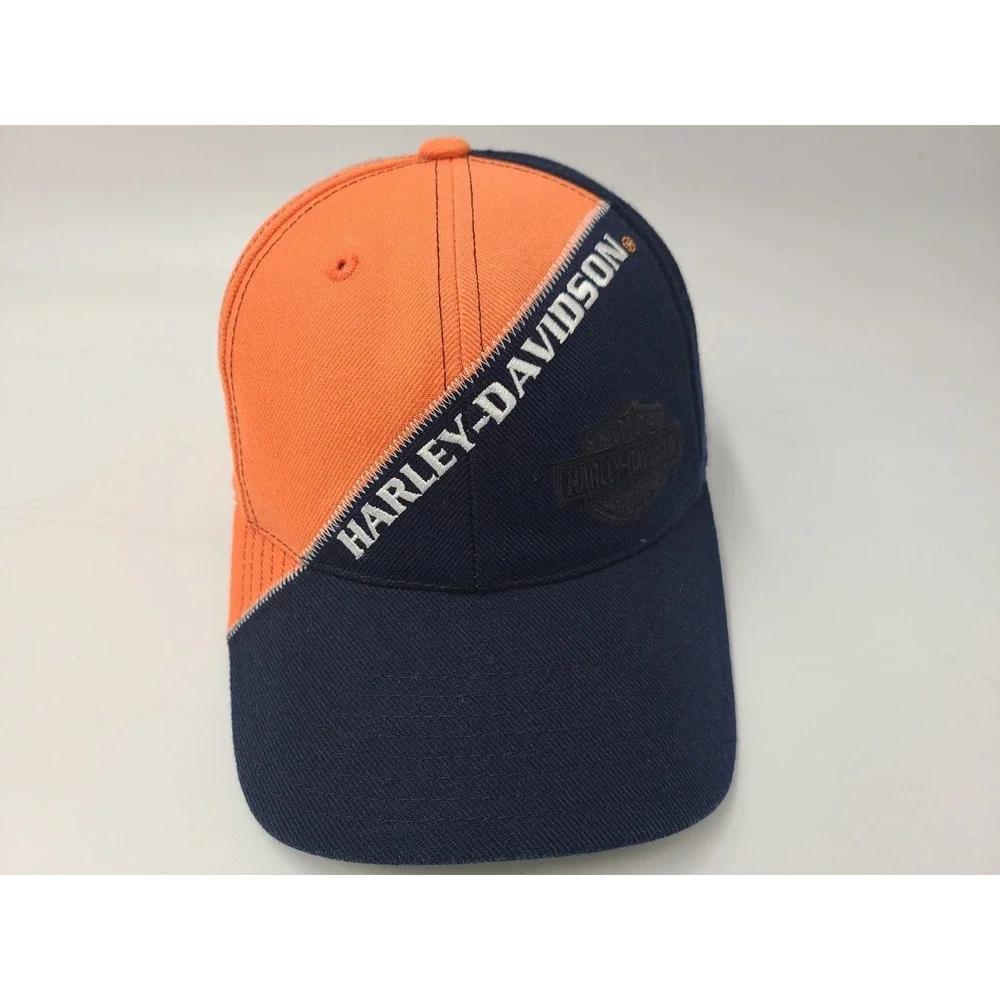 Vintage Harley Davidson Motorcycles American Needle Snapback Hat Cap‎ Wool Blend