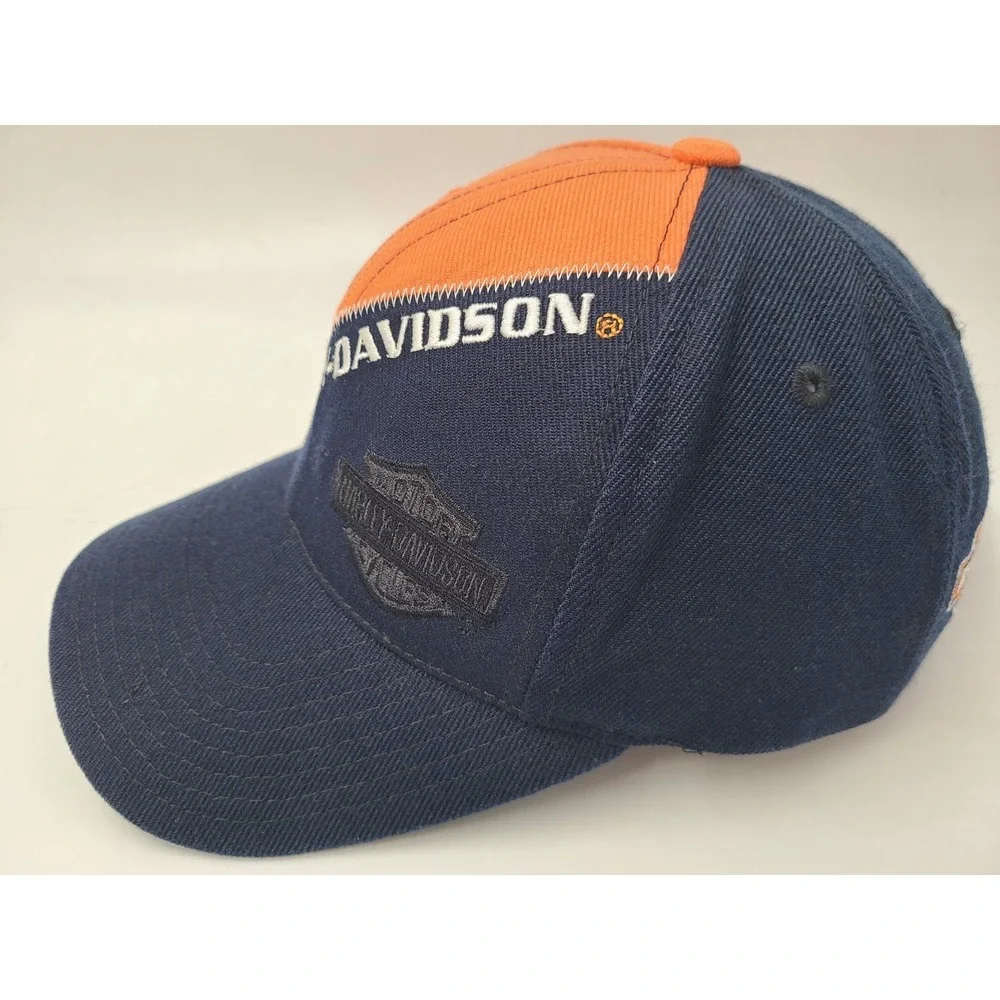 Vintage Harley Davidson Motorcycles American Needle Snapback Hat Cap‎ Wool Blend