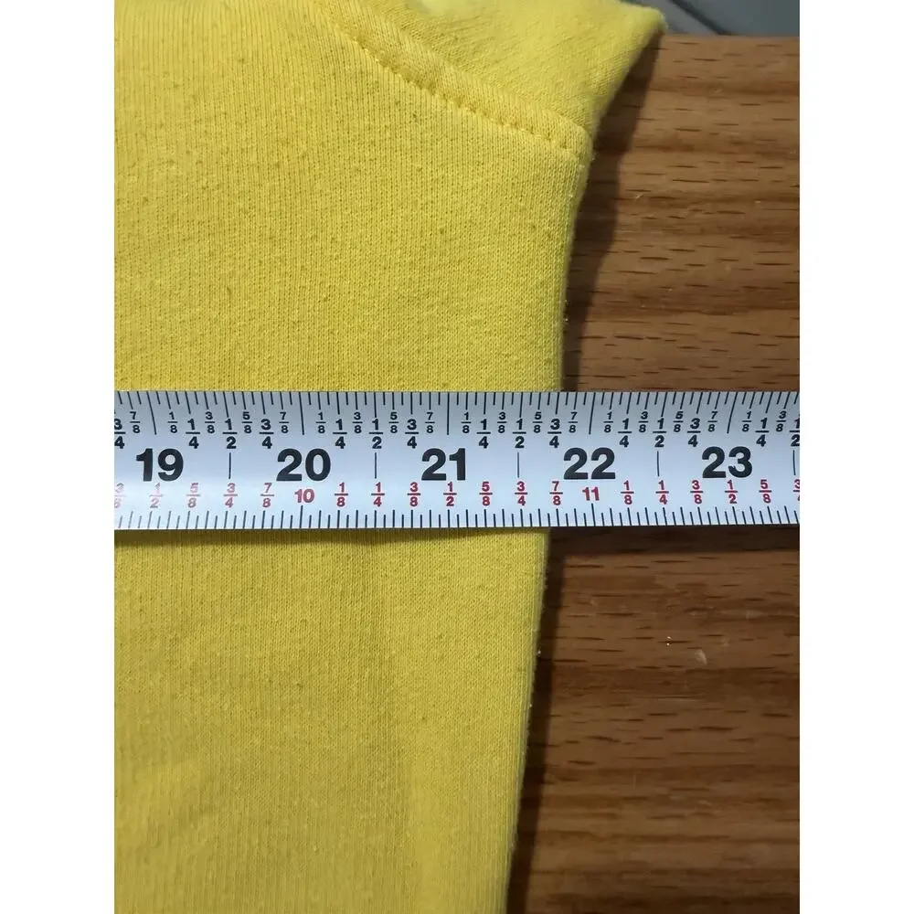 Vtg/Y2K Nike Crewneck Sweatshirt Yellow Sz M Gray Tag