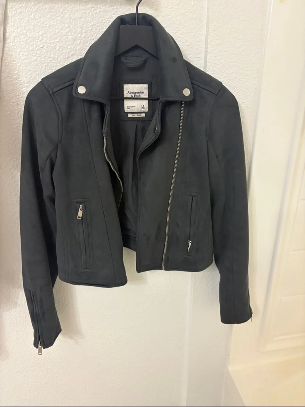 Abercrombie & Fitch Black Leather Jacket