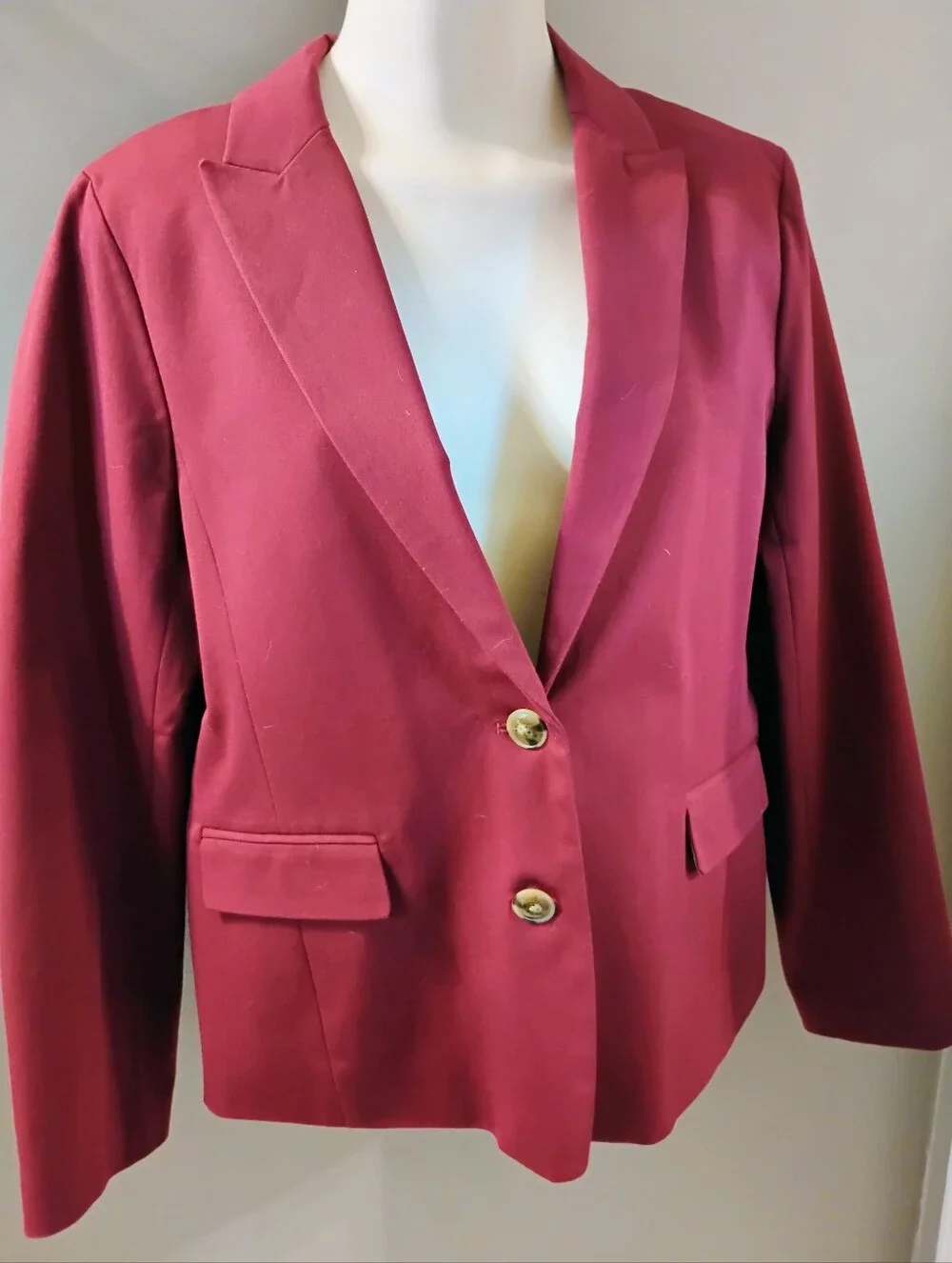 NWT $198 J Crew Red Two Button Blazer Size 12