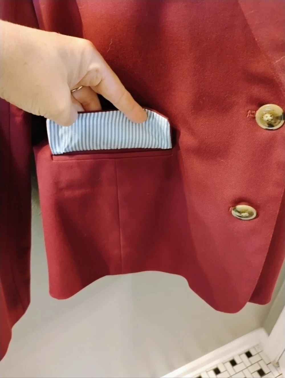 NWT $198 J Crew Red Two Button Blazer Size 12