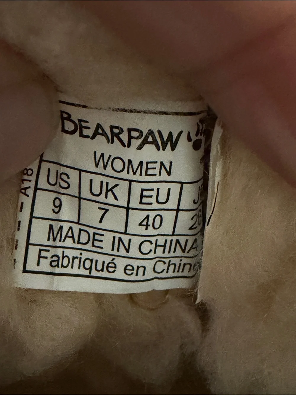 BearPaw plush shearling