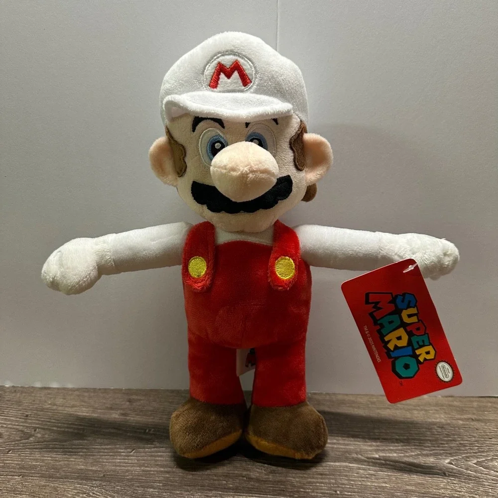 Nintendo Super Mario Fire Mario Plush‎ 10 Inch Stuffed Toy Good Stuff 2025 NWT