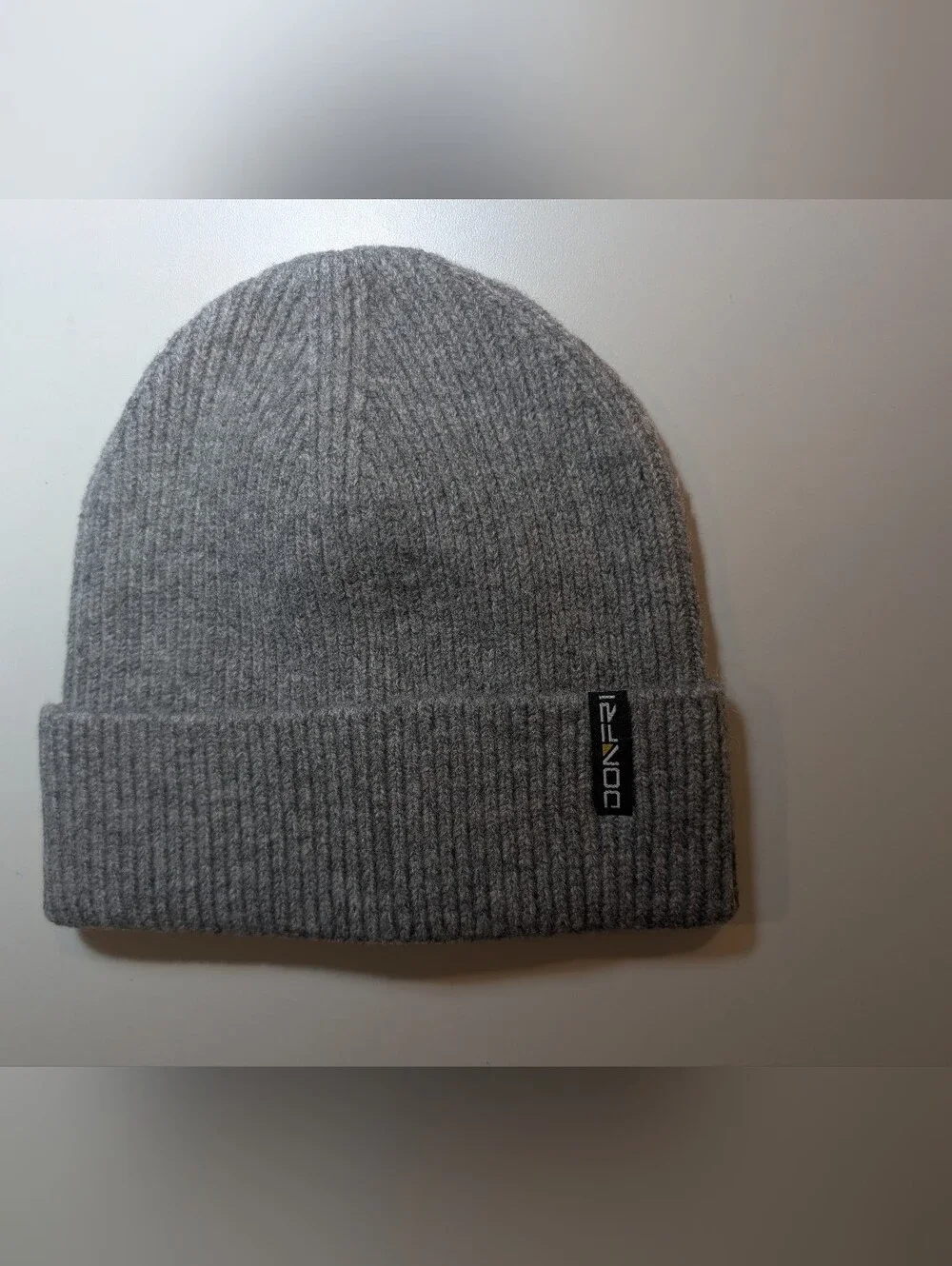 Donfri Heather Gray Ribbed Knit Cuff Beanie NWT