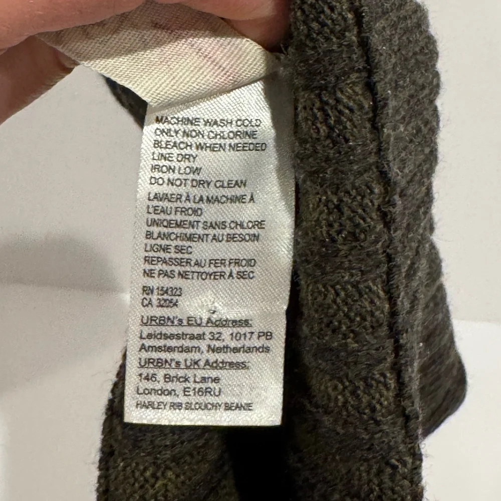 Free people beanie gray‎ green