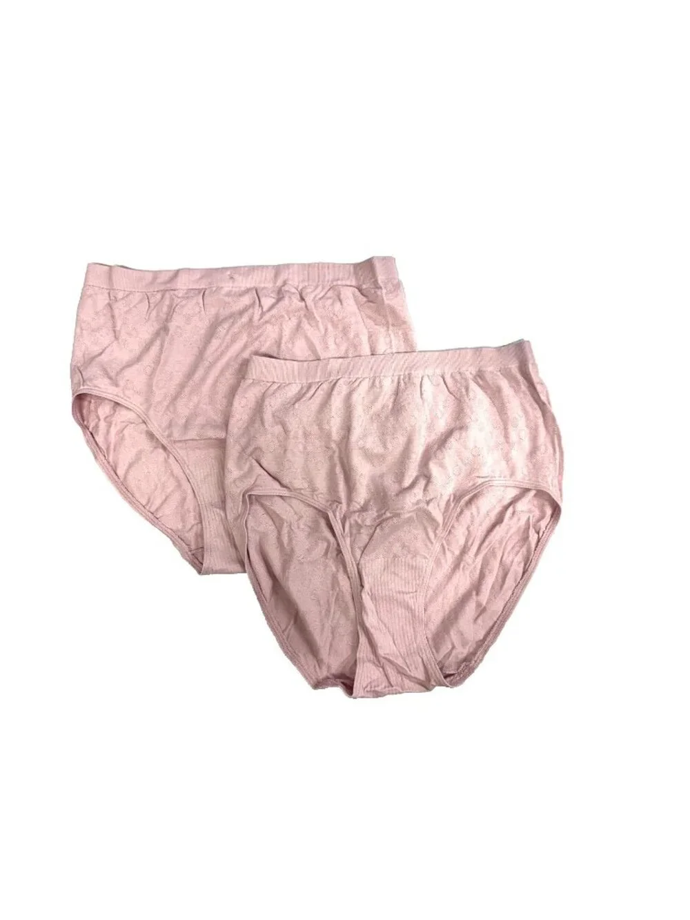 Bali Women's 803J Comfort Revolution Brief Panties 2-Pack Pink Size 6/7 Soft