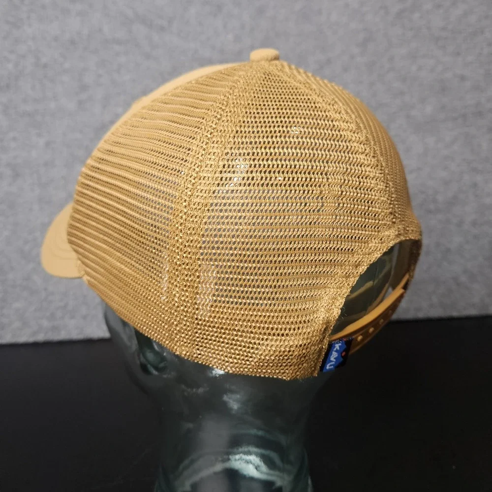 Kavu Above Standard‎ Trucker Hat Snapback Adjustable One Size Tan Outdoors Gear