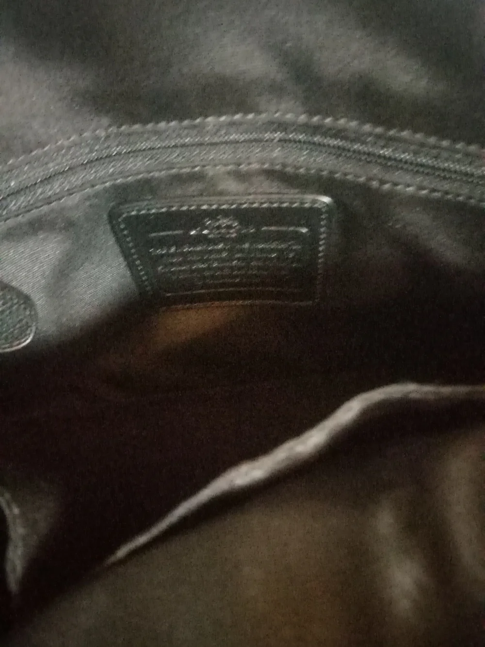 Coach gold black