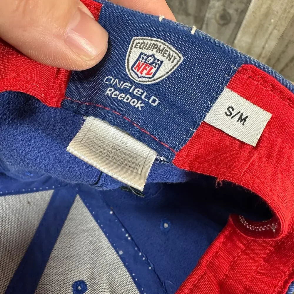 Buffalo‎ Bills NFL Reebok S/M Distressed 90s Y2k Style Hat Red Blue