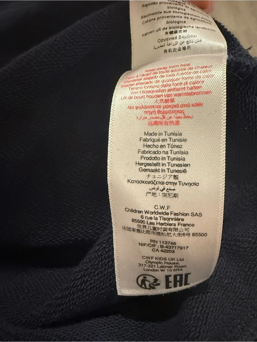 Chloé Kids Navy Stitch Sweat Set