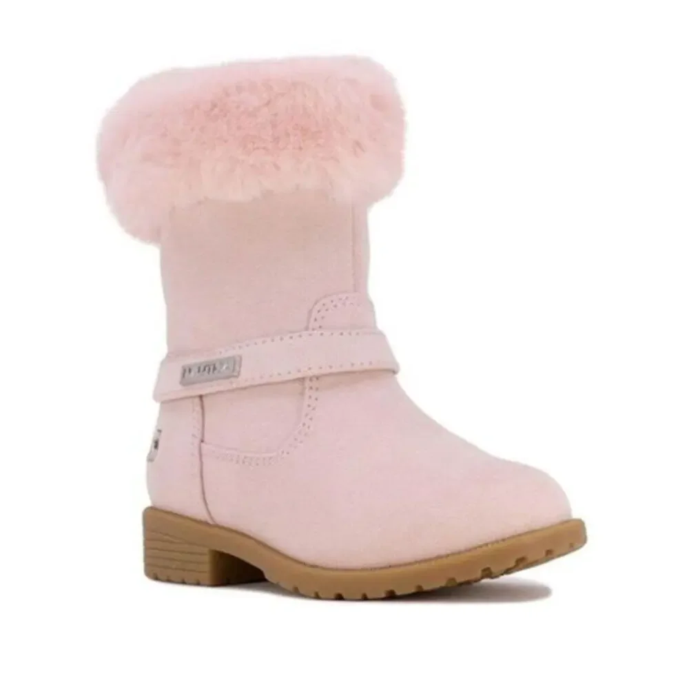 NAUTICA Girls Warm Boots Fashion  With Sherpa Fur Size 6 NEW # Box 635