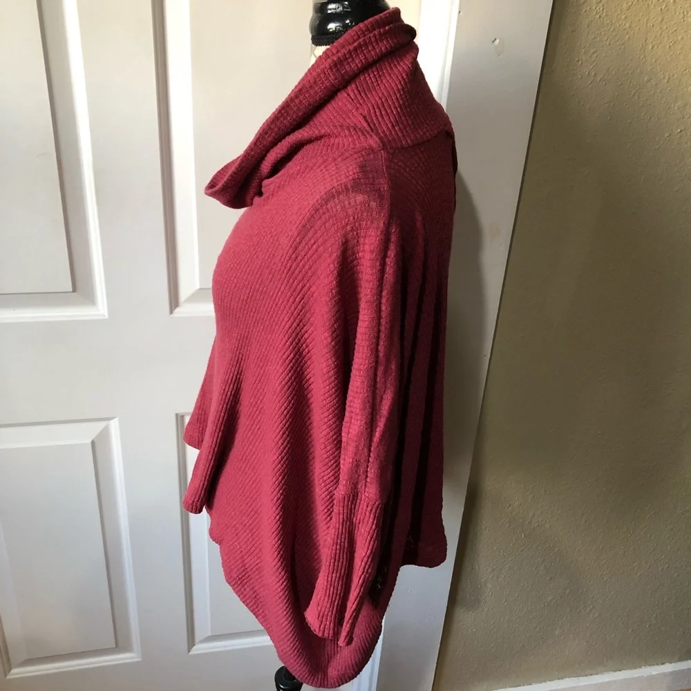 Free People World Traveler Cowl Split Back Sweater
