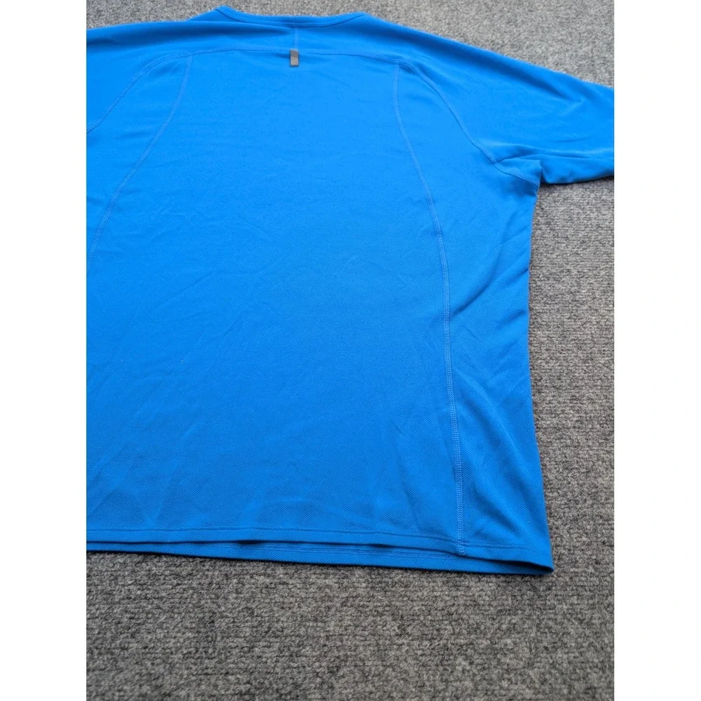 Nike Shirt Mens Large Blue‎ NikeFITDRY Athletic Running Crewneck Tee Workout