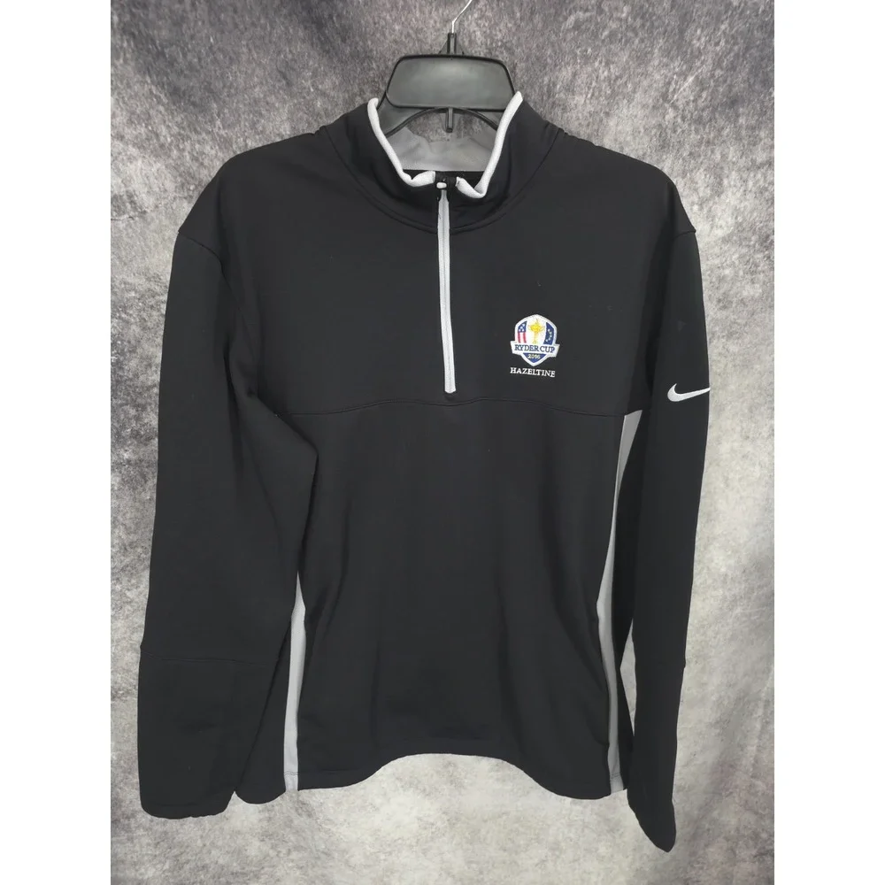 Nike Golf Ryder Cup 2016 Hazeltine‎ Jacket Mens Large Black 1/4 Zip Pullover