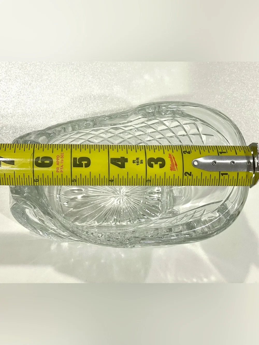 Vintage Crystal Sleigh Candy Dish Centerpiece Holiday Decor | EUC