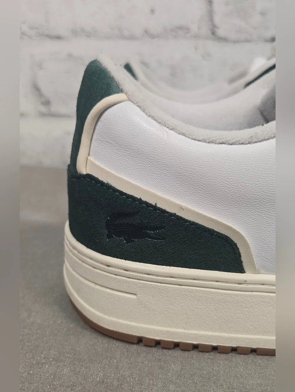 Lacoste Re Comfort Leather Sneakers Mens 10.5 Green White Casual Shoes