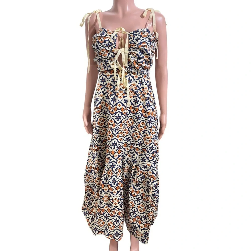 NWT FREE PEOPLE Women’s Palma Printed Midi Dress